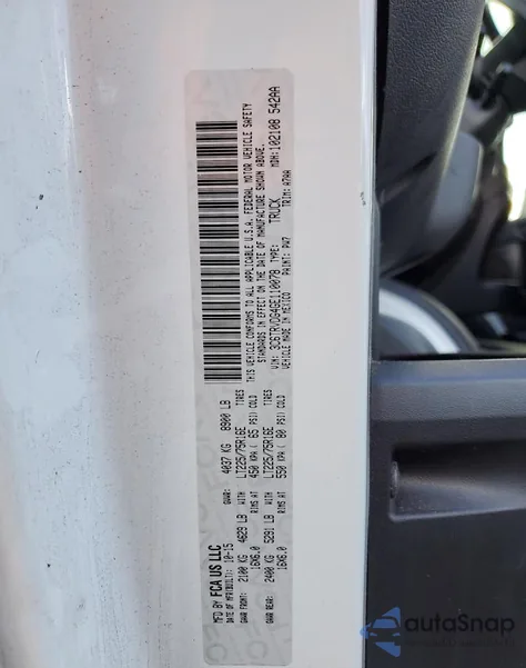 2016 Ram Promaster 2500 2500 High z USA, uszkodzony, nr VIN 3C6TRVDG4GE110078